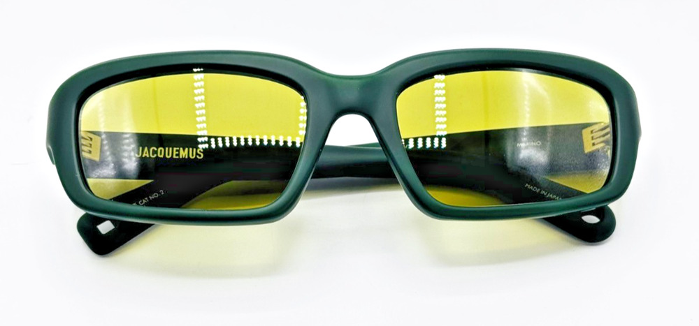 Jacquemus Sunglasses MARINO JAC64 C2 Matte Green Frame Green Lens 55-20-135 New